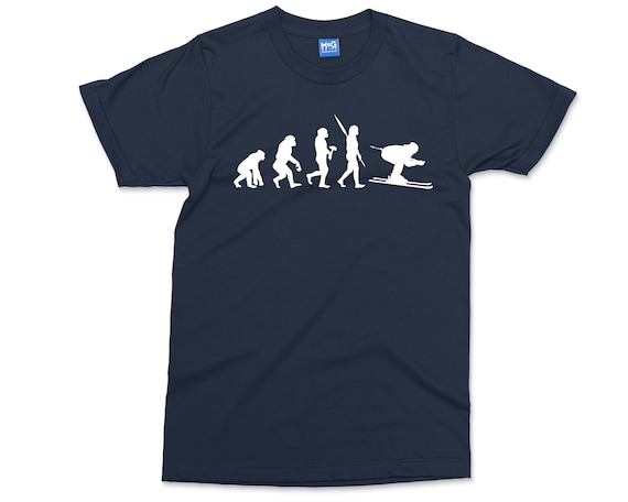 Funny Skiing Evolution T-Shirt Gift For Skiers Funny Skiing Evolution T-Shirt Gift For Skiers