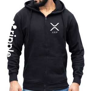 XRP Zip Hoody Virtual Currency Trader Jumper Blockchain Money Ripple XRP Army Stock Digital Currency HODL Investor Trading Merch Zipped Hood image 2