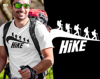 Maglietta da trekking con parodia Hike, maglietta da arrampicata e camminata sportiva, idea regalo per il compleanno di scalatori ed escursionisti, maglietta divertente da trekking per lui e lei