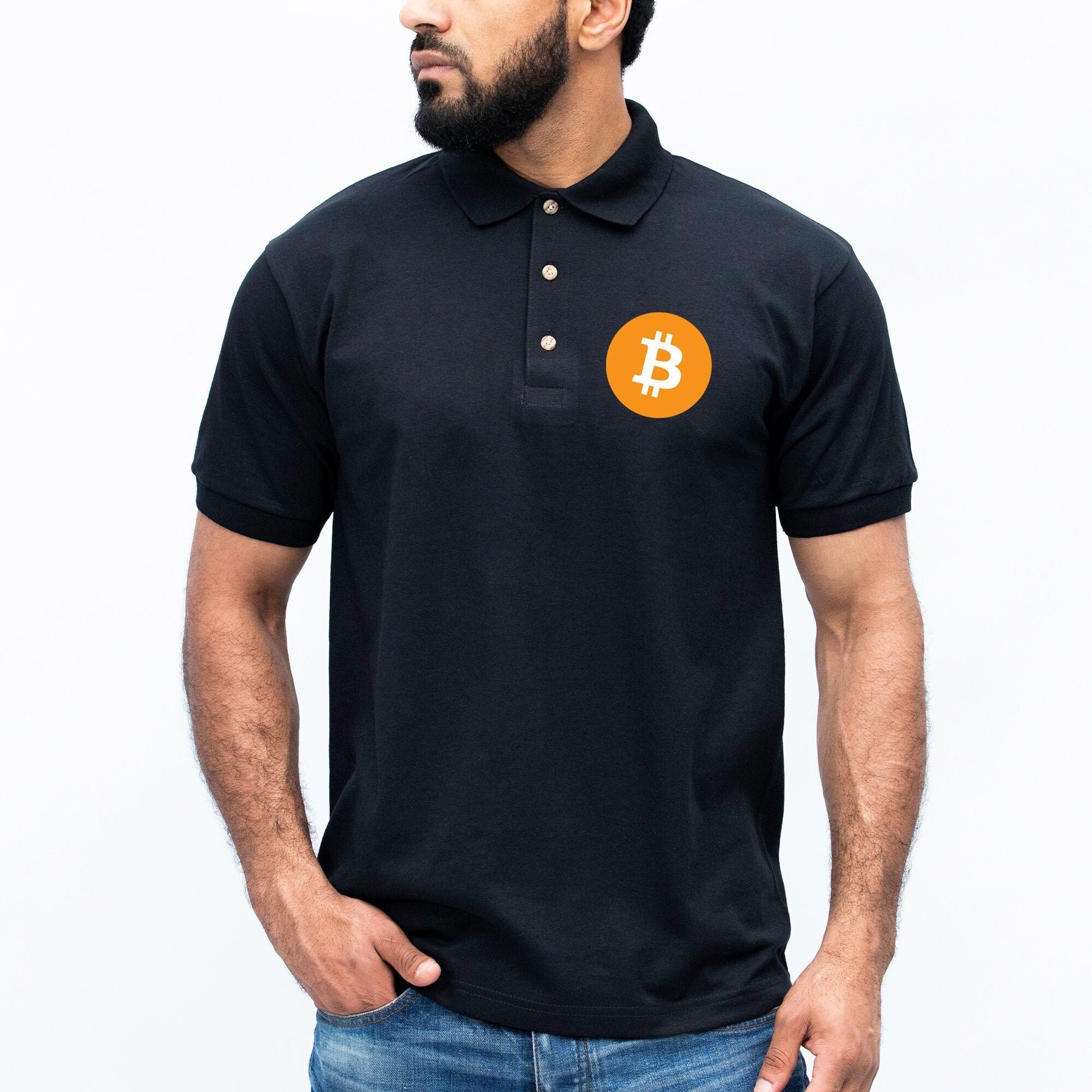 Bitcoin Logo Polo Shirt | Btc Cryptocurrency Coin | Crypto Currency Gift  for Trader - Investor | Bitcoin Tech Trading Lover | Unisex Top - Etsy
