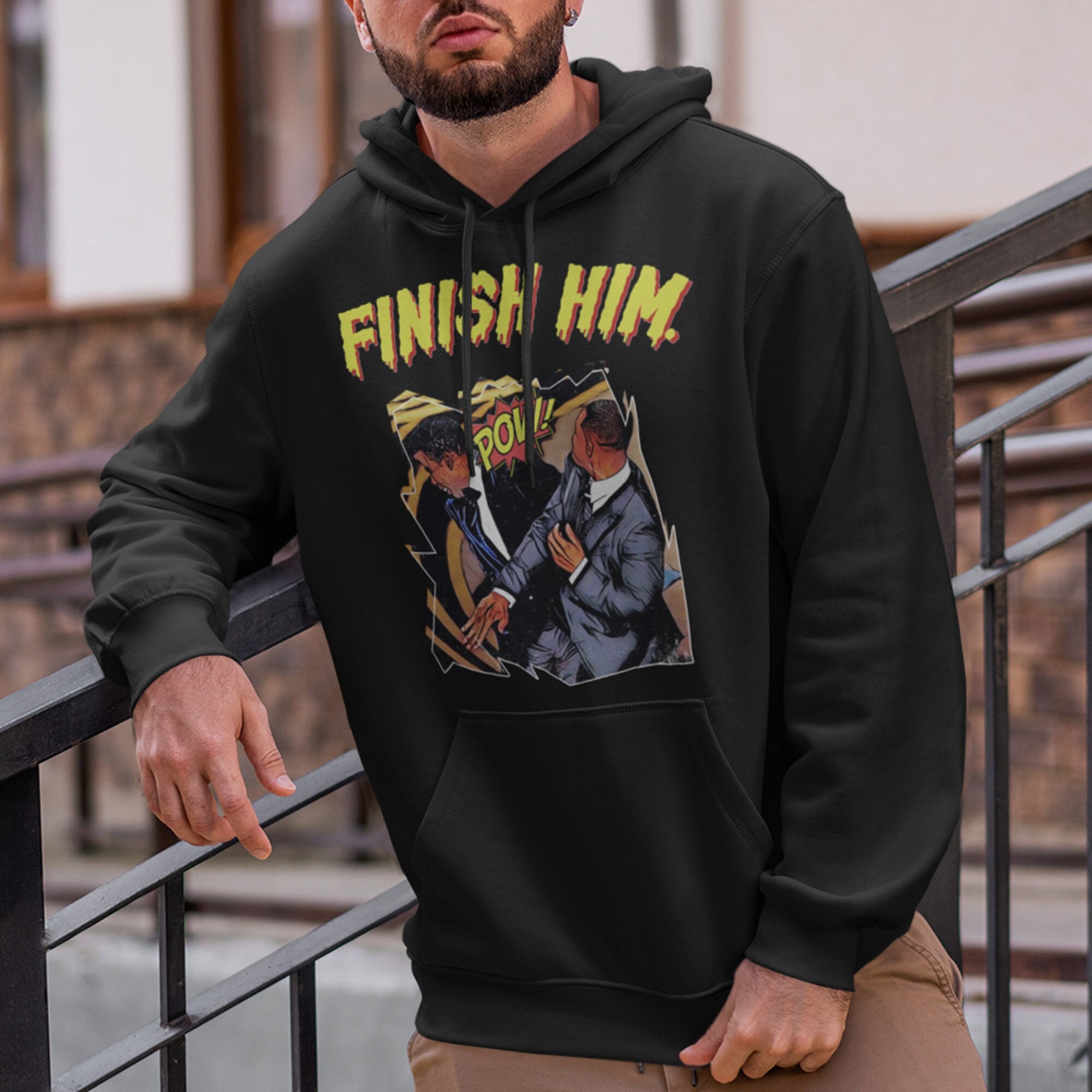 FINISH HIM Will Smith Slap Hoodie Chris 