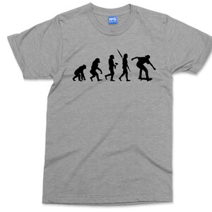 Skateboarding T-Shirt, Skateboarders T-shirts | Skater Shirts, Skating T-shirt, Evolution of Skateboarding tee, Skater Streetwear Apparel image 4