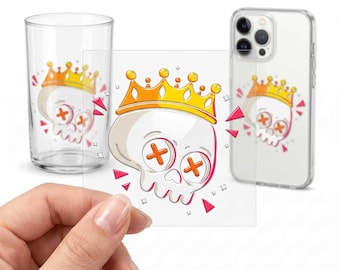 Custom 3D UV DTF Stickers, Personalised Waterproof Raised Logo Decals, Rub On Transfers for Branding, Business & Brand Logo Labels
