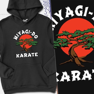 Miyagi-DO Karate Hoodie | Cobra Kai Gift Hoody | Mr Miyagi Inspired Retro Tv MMA | Martial Arts Karate Dojo Gift | Adult & Children&#39;s Sizes