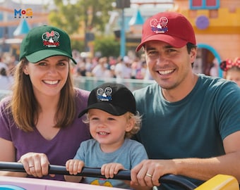 Disneyland Squad Baseball Cap, Disneyworld Mickey & Minnie Cap, Disneyland Paris Holiday Matching Hat, Family Vacation 2026 Unisex Hat