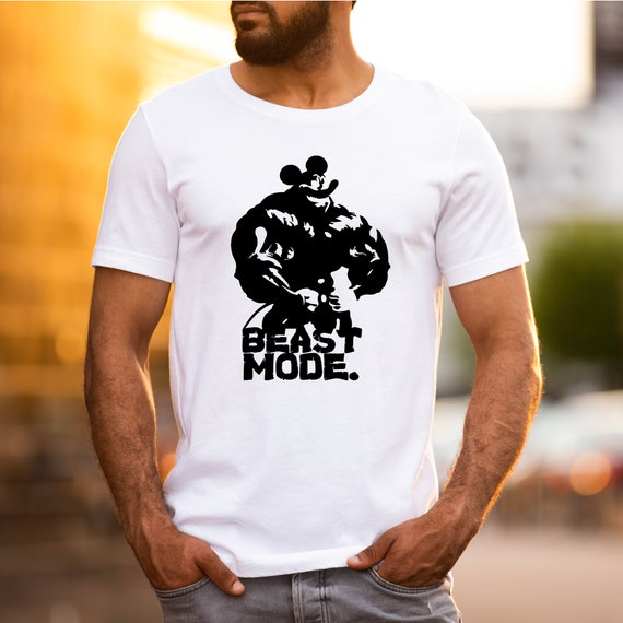Gym Mickey Mouse Workout T-shirt Fitness Bodybuilding