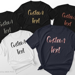 Custom Text T-shirts | PERSONALISED Printed Shirts Personalized Group tops | Birthday Gift Hen Party Group Shirts | Men&#39;s Women&#39;s Unisex Top