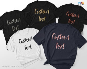 Custom Text T-shirts | PERSONALISED Printed Shirts Personalized Group tops | Birthday Gift Hen Party Group Shirts | Men&#39;s Women&#39;s Unisex Top