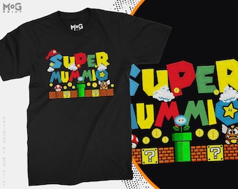 Super Mummio T-shirt | Funny Mama Ladies Super Mum Gift Tee Top Super Mothers Super Mommio Best Mom Mummy Women&#39;s Birthday Gift Idea Present