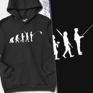 Fishing evolution Hoodie | Fisherman Gift | Fisherman Hoody | fishing gifts for men | Fathers Day Gift | Hoodie for dad | gift for dad