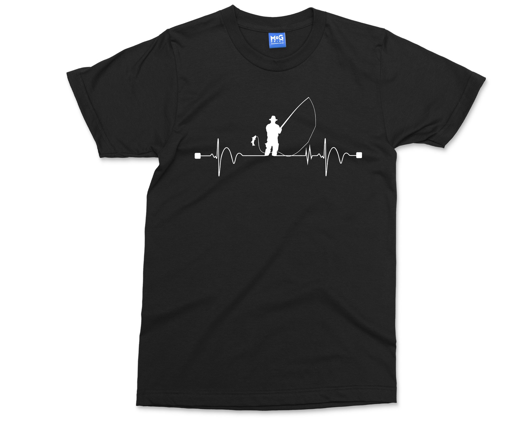 Discover Funny Fishing T-Shirt | Fisherman Heart Beat Pulse | Fishing Gifts