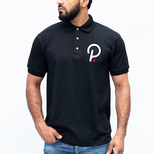 Polkadot Logo Crypto Polo shirt Dot Cryptocurrency Coin Traders Trading Shirt Trader Shirt For Investors Tech Lover Crypto Chain Top image 1