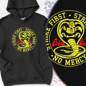 Sudadera con capucha con el logotipo de Cobra Kai / The Karate Kid Retro Tv Show MMA Dojo Cobra Kai Regalo / Artes marciales / Suéter con capucha unisex en todos los tamaños
