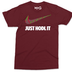 JUST HODL IT Logo T-shirt | Funny Crypto Shirt Parody | Bitcoin Cardano Ethereum Xrp Ripple Dogecoin | Investors Traders - Unisex Tee image 8