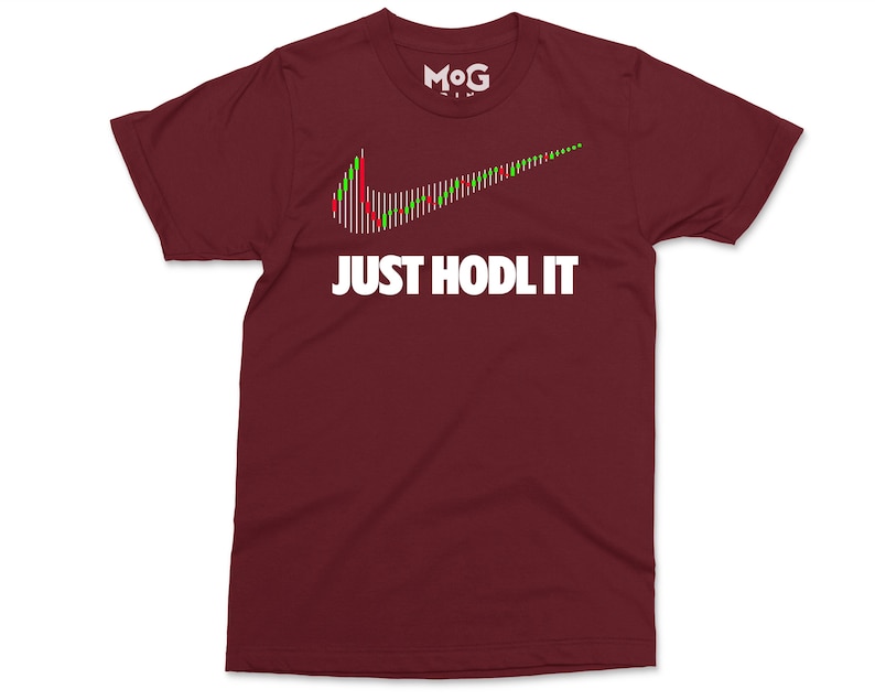 JUST HODL IT Logo T-shirt | Funny Crypto Shirt Parody | Bitcoin Cardano Ethereum Xrp Ripple Dogecoin | Investors Traders - Unisex Tee image 8