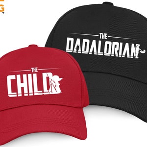 Dad and Son Matching Hats, The Dadalorian and The Child Baseball Caps, Matching Father & Son Gifts, Star Wars Inspired Gift For Adult Kids