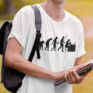Wissenschaftler Evolution T-Shirt | Lustiges Biologie Chemie Physik College Abschluss Geschenk Tee | Geschenk für Ihn Sie