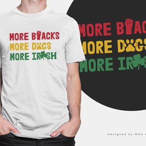 Meer zwarten Meer honden Meer Iers T-shirt | Antifascistische socialistische republikeinse unisex-tops | Socialisme T-shirt | Vecht voor gelijkheidskleding afbeelding 2