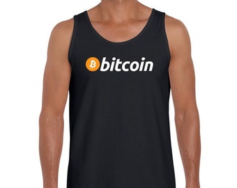 Bitcoin Logo vest | btc digital metaverse clothing merch | bitcoin investor gift | digital money gift for him her | gym sleeveless tank top