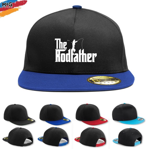 The Rodfather Hat, Snapback Cap, Funny Grandpa Fishing Hats