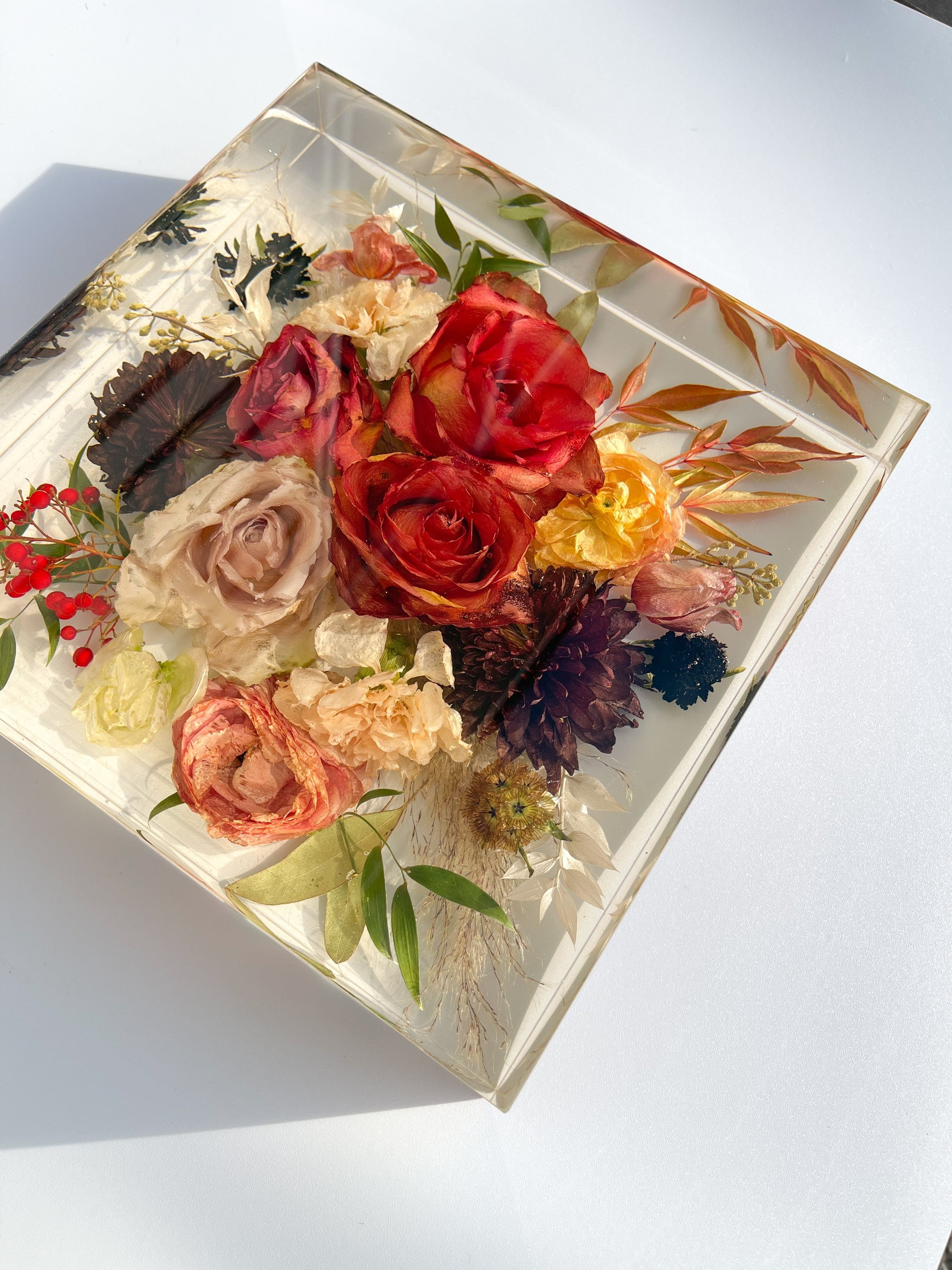 10x10 Custom Flower Preservation Block – Remedy Design Shop