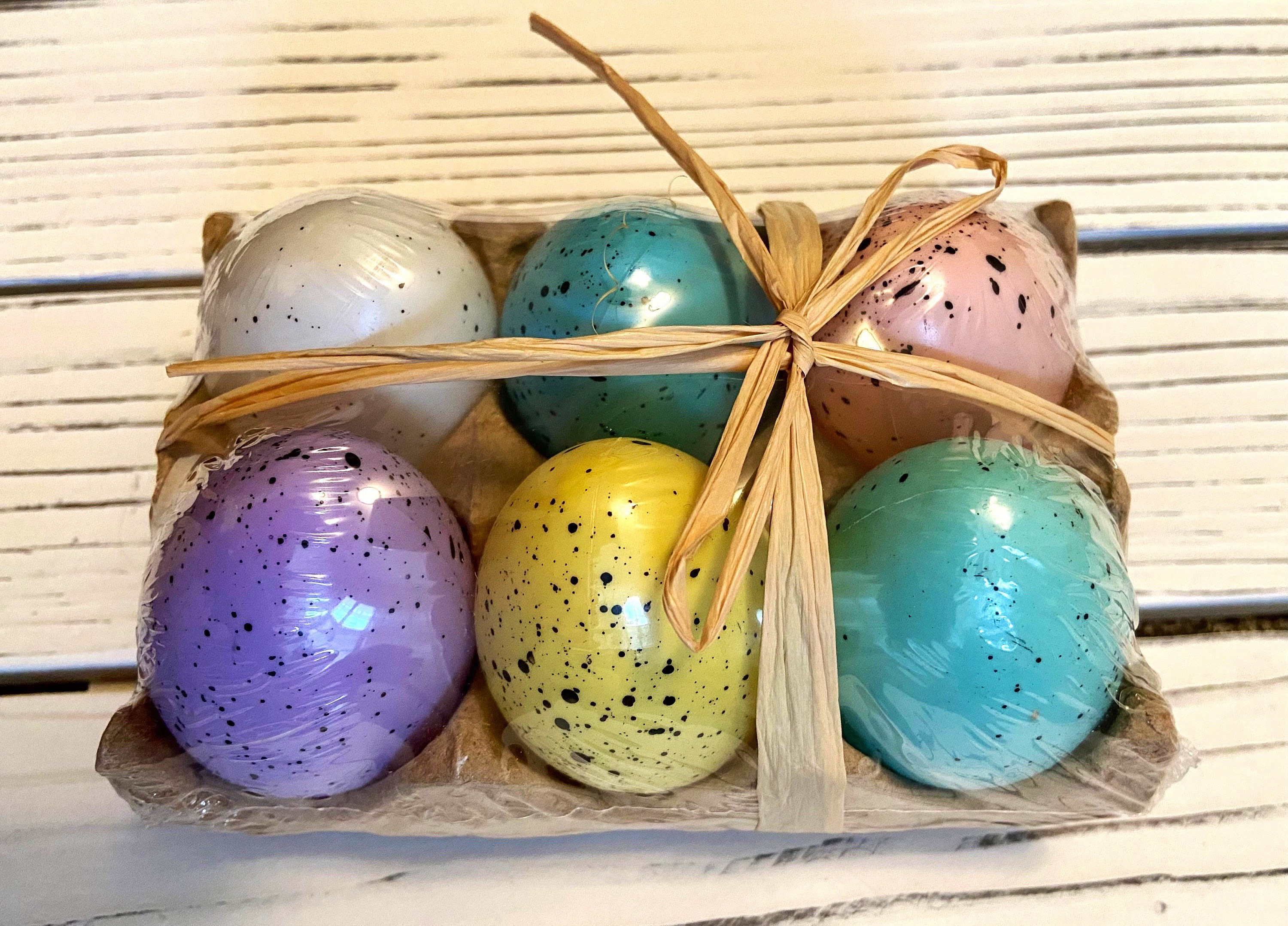 Speckled Easter Eggs in Assorted Pastel Colors plastic 6ct. Etsy