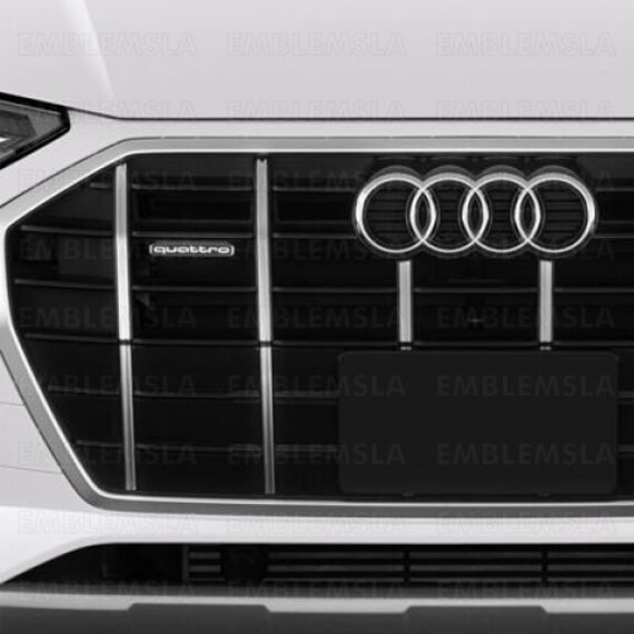 Audi S6 Matte Black Front Grill Emblem for A6 S6 Hood Grille Badge Nameplate OE