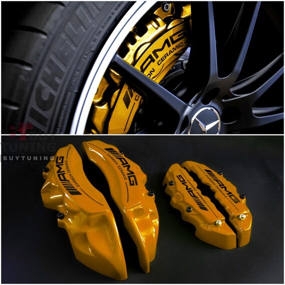 Mercedes AMG Disc Caliper Covers Ceramic Golden Etsy