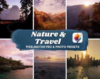 Pixelmator Pro & Pixelmator Photo Nature and Travel Photography Presets (Adjustments)