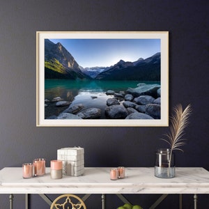 Lake Louise in Banff National Park - Printable Poster, Digital Download, Landscape Wall Art, Photography Prints, Nature Wall Art