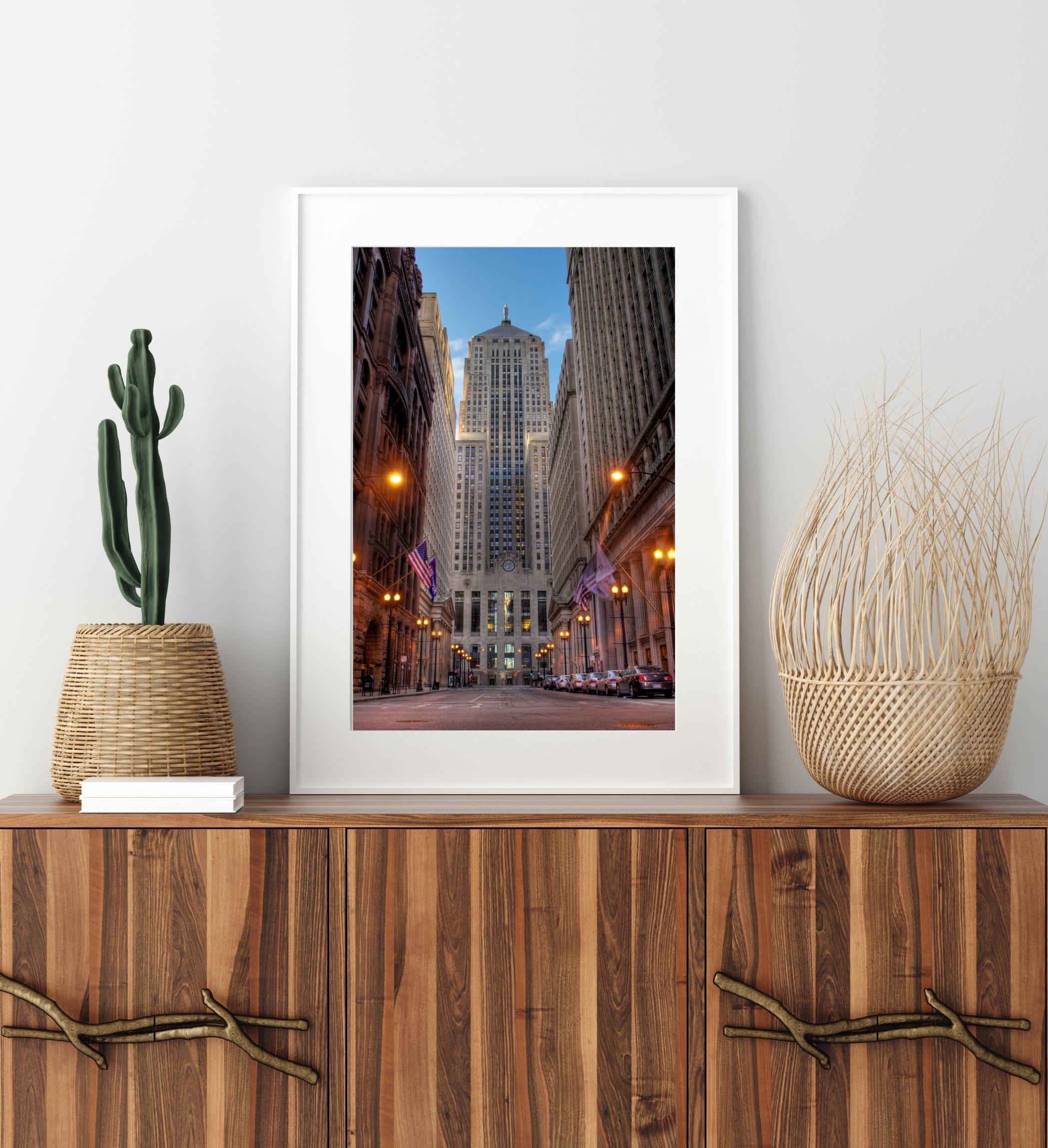 Chicago Board of Trade - Chicago Color Print, Wall Art, Chicago Skyline, Printable Poster, Digital Download, Digital File