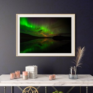 Island Farbdruck, Island Wand-Kunst-Dekor, Island Druck, druckbares Poster, Island Poster, Island Kunst Nordlichter