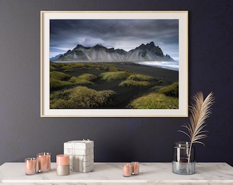 Vestrahorn Iceland -  Iceland Photography, Travel Wall Art, Mountain Print, Iceland Poster, Wall Art, Iceland Print, Landscape Wall Art