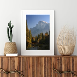 Half Dome in Fall - National Park Poster, National Park, Nature Wall Art, Yosemite, National Parks, National Park Print, Yosemite Art