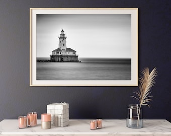 Lighthouse - Wall Art, Beach House Decor, Ocean Wall Art, Coastal Wall Art, Digital Download, Home Decor, Art Prints, Printable Art