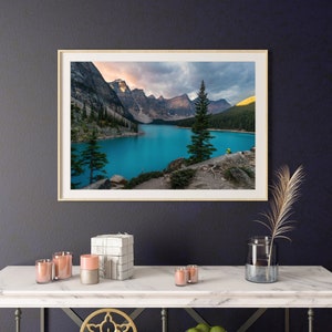 Moraine Lake im Banff Nationalpark - druckbares Poster, digitaler Download