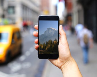 Yosemite Mobile Wallpaper (iPhone, Samsung Galaxy, Google Pixel, Android) Mobile Phone Lock Screen Art