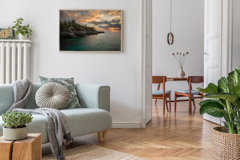 Jamaica Wall Art Print Jamaica Wall Décor, Sunset Beach Jamaican Print