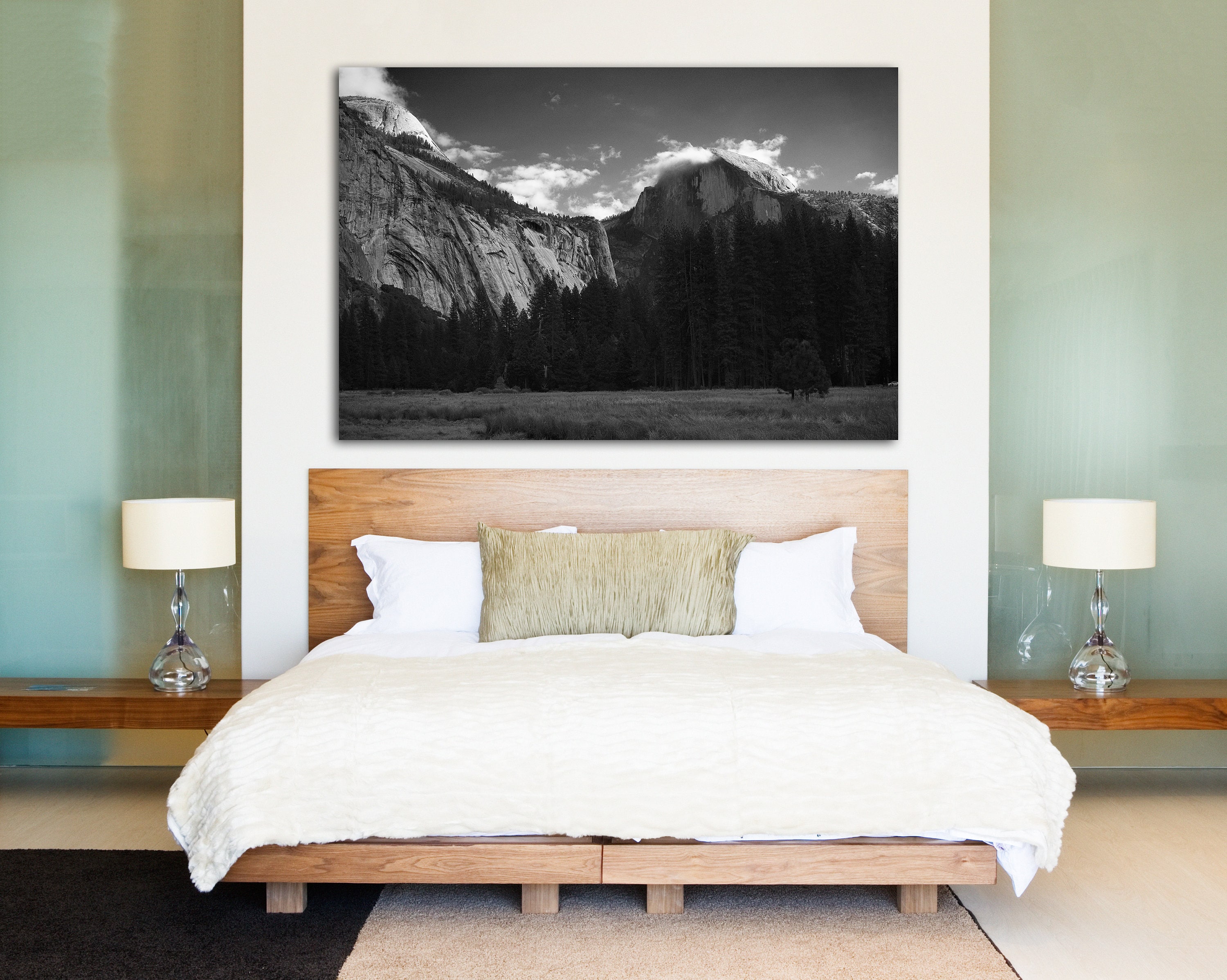 Yosemite Black and White Print Yosemite Wall Art Decor Etsy España