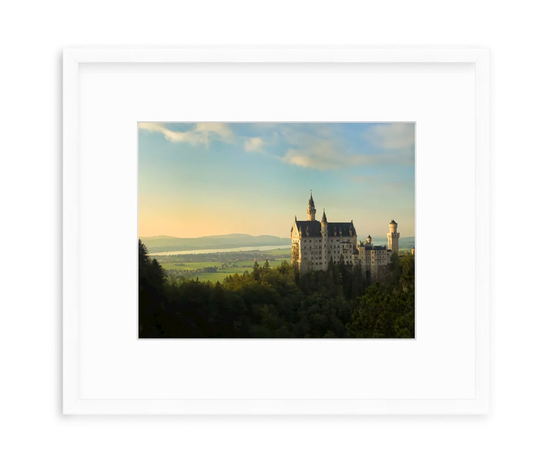 Neuschwanstein Castle Print, Neuschwanstein Castle Wall Art Decor, Neuschwanstein Castle Printable Poster, Bavaria, Germany image 3