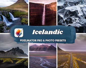 Icelandic Pixelmator Pro and Photomator Presets (Adjustments) - Outdoor Presets, Travel Presets, Natural Presets, Dark Presets
