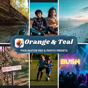 Orange and Teal Pixelmator Pro and Photo Presets (Adjustments)
