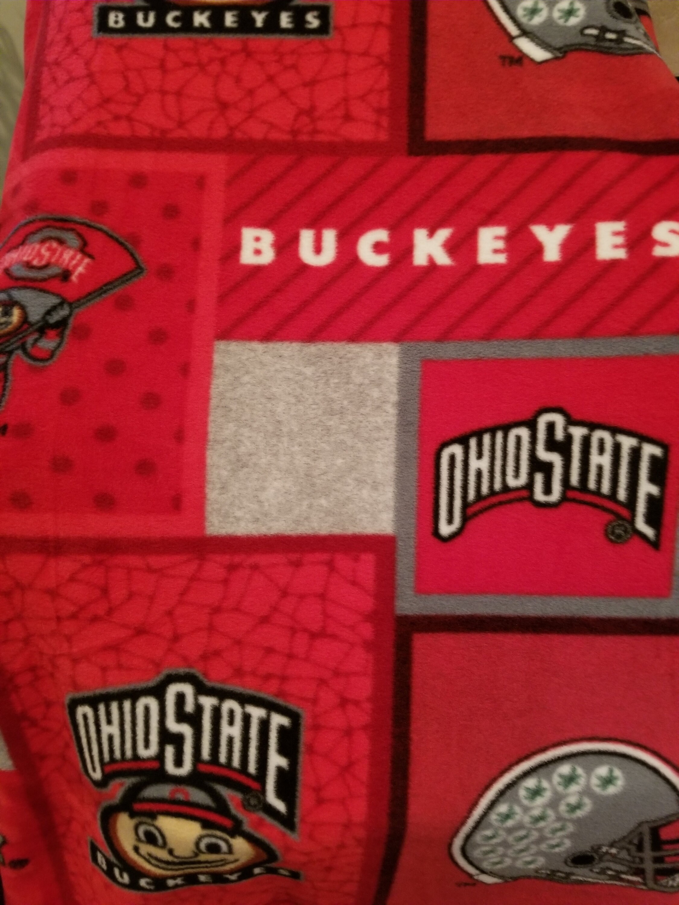 Ohio State Brutus Embroidered Personalized Tie Blankets Etsy