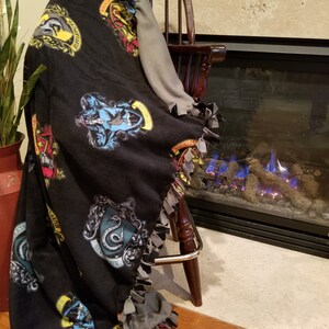 Embroidered Personalized Tie Blanket