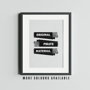 The Streets | Original Pirate Material Art Print | Unframed Music Lyrics Poster | A5 A4 A3 | Multiple Colours | Gift | Wall Art | Poster