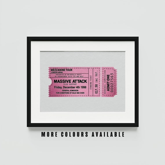 Massive Attack | Mezzanine Tour 1998 | Vintage Retro Style