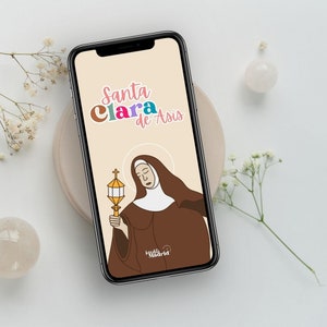 Catholic Christian Religious Prints Prayer Cards Saint Clare Saint Francis of Assisi Franciscan Bundle Digital Printable Cuttable