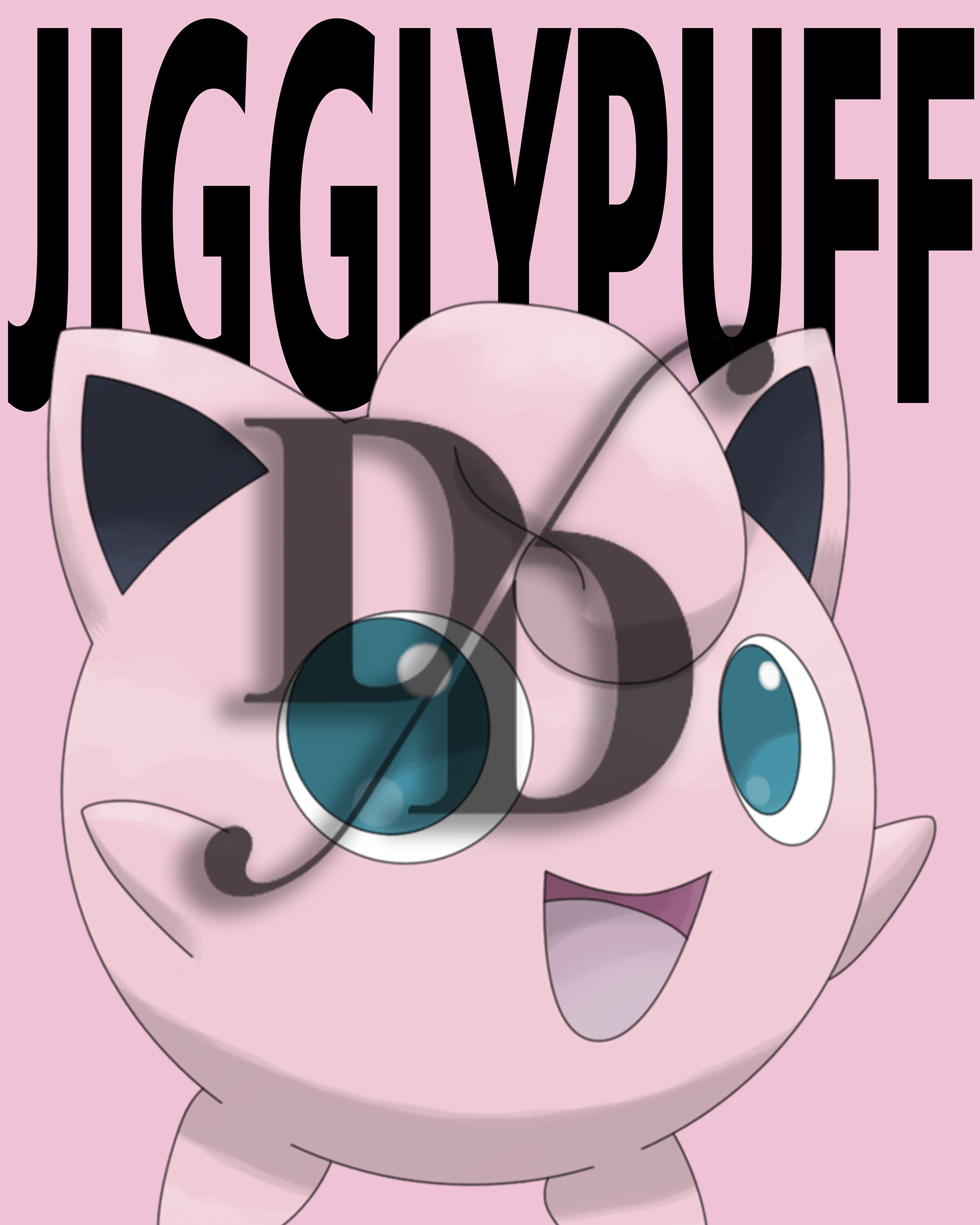 JIGGLYPUFF Poster Wall Art Printable Poster vector graphics | Etsy