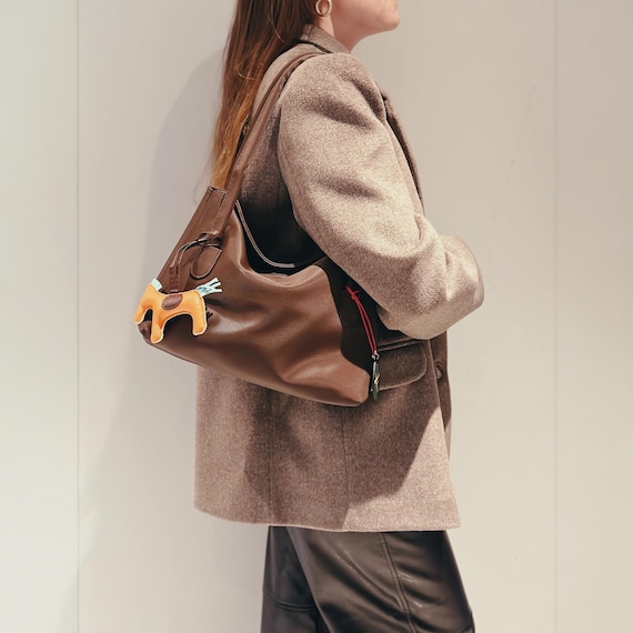 Minimalist Tote Bag — Spacious Vegan Leather Shoulder Bag — Large Work Bag — Gift for Her