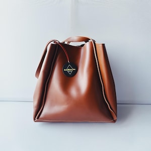 Weiche Kunstleder Einkaufstasche, Schultertasche, Einkaufstasche, Einkaufstasche aus Leder, Frauentasche, Vegan Tasche,